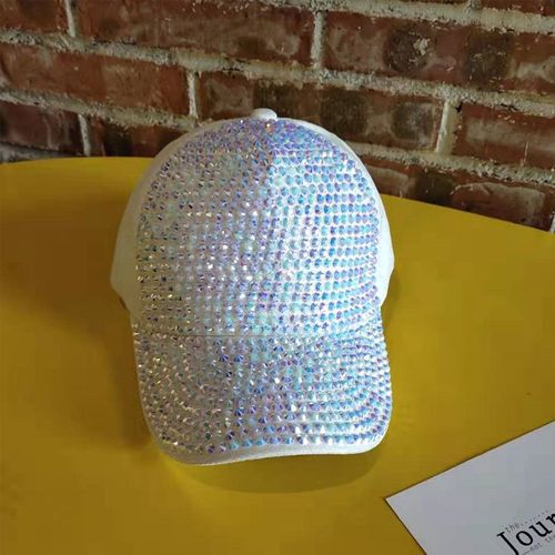 Casquette De Baseball À Paillettes Et Strass Pour Femme