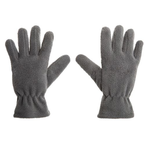 1 Paire De Gants Pour Enfants En Polaire Couleur Unie Cinq Doigts Thermique Doigt Complet Garder Au Chaud Poignet Élastique Épaissir Gants D'hiver Pour Enfants Pour Les Activités De Plein Air-Gris S