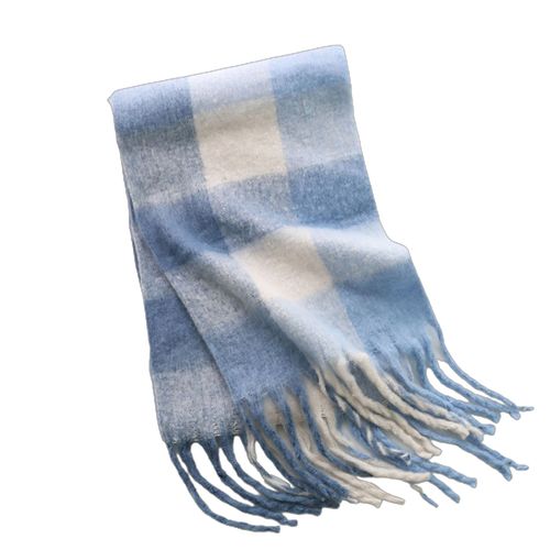 Écharpe À Carreaux Pour Femmes, Garde La Chaleur, Respirant, Accessoire D'hiver, Longues Écharpes Surdimensionnées Pour L'extérieur-14