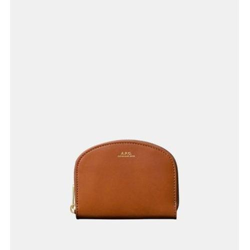 A.P.C. - Porte-monnaie Compact Demi-Lune - Marron