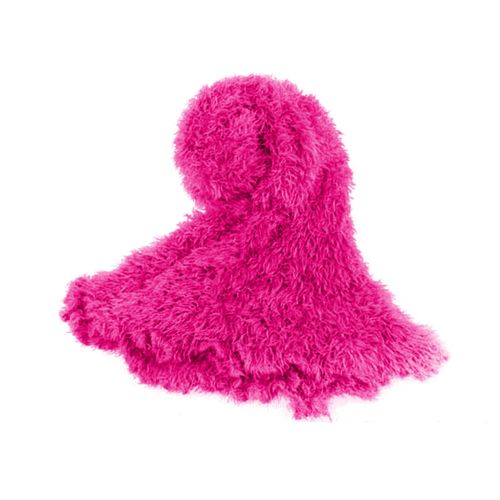 Écharpe En Peluche Épaisse De Couleur Vive Pour Femmes, Écharpe De Voyage En Plein Air, De Plage, Vêtements De Cou Multifonctionnels, Accessoire Décoratif Polyvalent-Rose Rouge