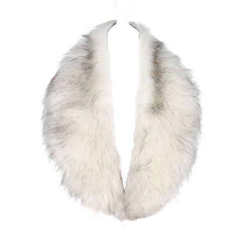 Écharpe D'hiver Pour Femme, Col En Fausse Fourrure, Confortable, Chaud, Épais, Décoratif, Rétention De Chaleur, Léger, Lavable, Doux, Col Châle, Enveloppe De Cou-Beige