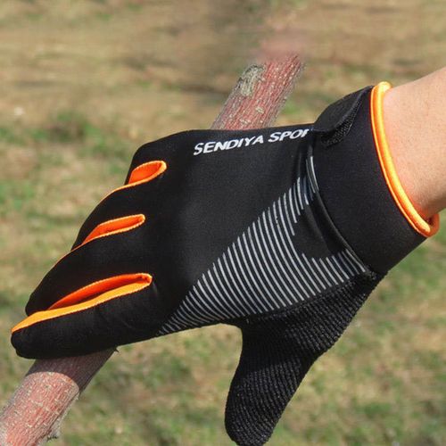 1 Paire De Gants D'extérieur Pour Écran Tactile, Protection Solaire, Doigts Complets, Mitaines Fines Pour Femmes Pour L'escalade-Orangem