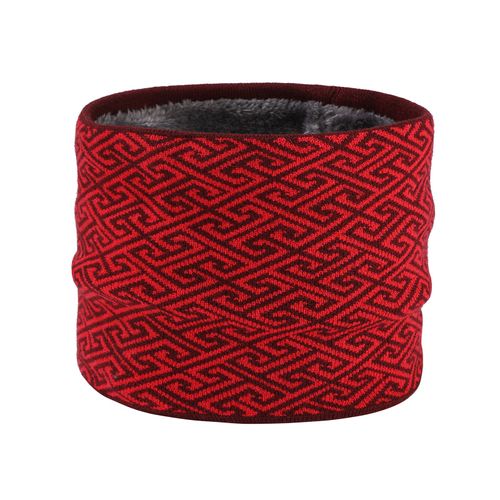 Cache-Cou D'hiver Pour Femmes Et Hommes, Doublure Polaire Épaisse, Écharpe Épaisse Coupe-Vent, Guêtre De Ski, Écharpe De Snowboard-Rouge