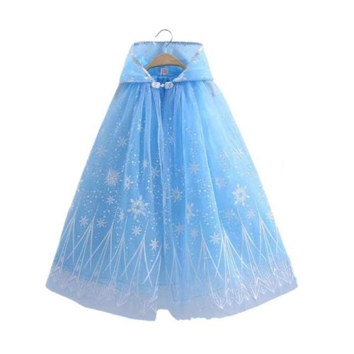 Cape De Princesse À Capuche Pour Enfants, Déguisement En Maille Bleue, Décoration De Fêtes, Événements Cosplay, Tenue De Jeu De Rôle Fantastique