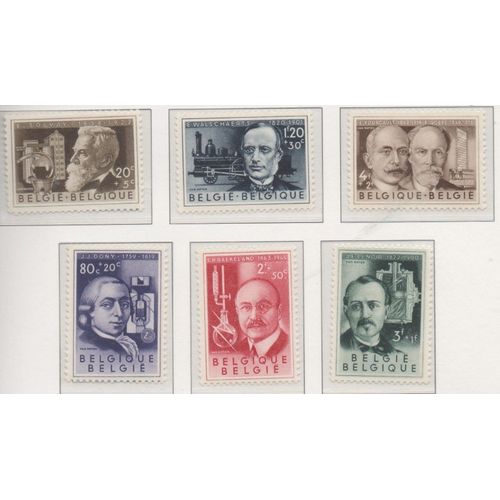 Belgique Timbres Les Inventeurs 1952