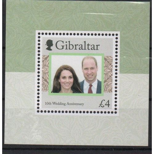 Gibraltar Timbre Anniversaire De Mariage 2021