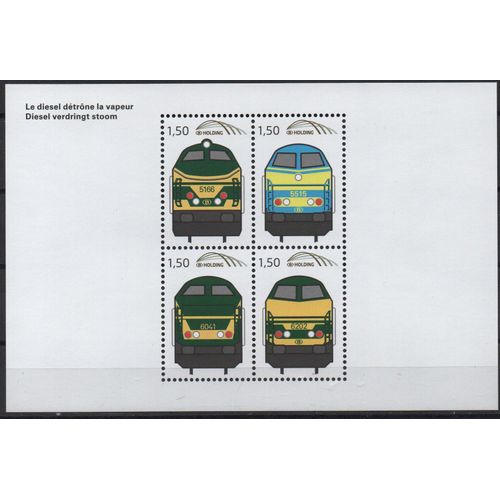 Belgique Timbre De La Vapeur Au Diésel 2011