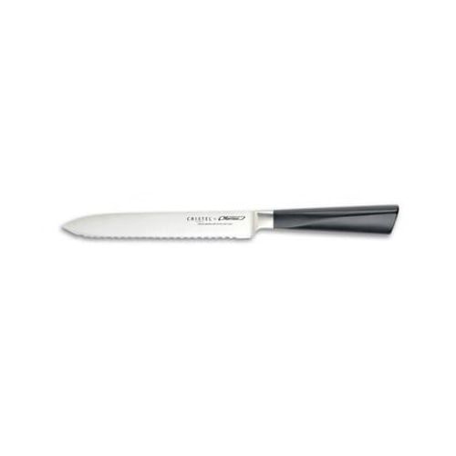 Cristel - Couteau Universel À Dents Cristel By Marttiini Acier Forgé L14 Cm  - Noir