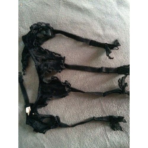 Porte-Jarretelles Sexy Virginia Dentelle 40 Noir