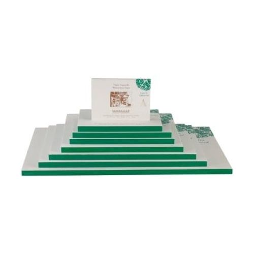 Sennelier - Bloc Aquarelle Collé 4 Côtés 20 Feuilles 20 X 20 Cm 300 G/M² Grain Fin  - Blanc