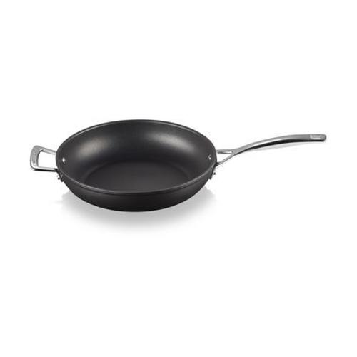 Le Creuset - Sauteuse avec poignée Les Forgées aluminium forgé Ø28 cm - Noir