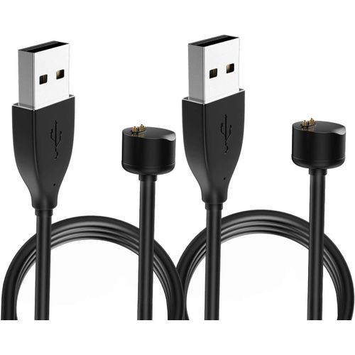 Anwxai-2 Pack Chargeur Compatible Avec Xiaomi Mi Band 7/6/5/Amazfit Band 5,Station D'accueil Magnétique Avec Câble De Chargement De 100 Cm