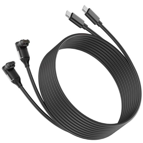 Anwxai-2 Pièces Usb C Câble Chargeur Pour Garmin Fenix 8 7 7s 7x 6 6s 6x Pro 5 5s,Forerunner 55 255 265 945 965,Vivoactive 5 4 3,Instinct 2,Approach S10 S40 S60,Vivomove 3 3s,Venu 3 2 Sq,Black. +Noir