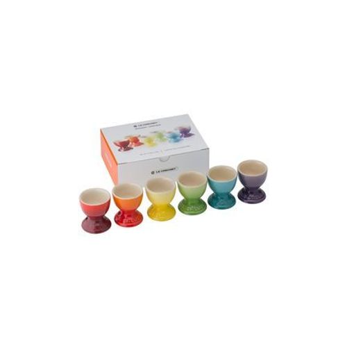 Le Creuset - 6 Coquetiers Cã©Ramique Arc-En-Ciel H5,9 Cm  - Multicolore