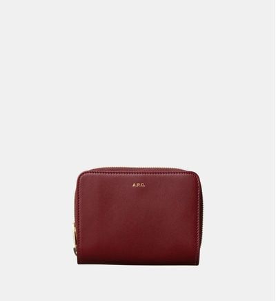 A.P.C. - Portefeuille Compact Emmanuelle - Marron