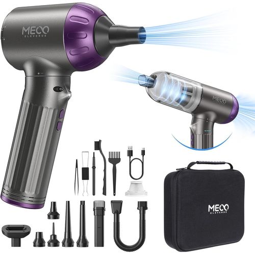 anwxai-Aspirateur À Main 4 En 1 Avec Batterie,Souffleur De Poussière Électrique 130K Tr/Min,Aspirateur De Voiture À 3 Vitesses,Clavier À Air Comprimé Pour Pc,Voiture,Violet