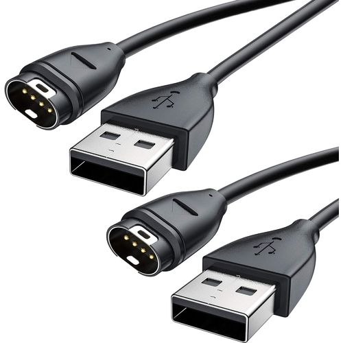 Anwxai-Câble Cargador Garmin 2pcs,Câble Garmin Usb 1m Compatible Avec Garmin Instinct Vivoactive3 3music 4 4s Fenix 6 6s6xpro 5 5s 5x 5xplus Forerunner 935 Approach S10 S40 S60 S62 X10 Quatix 5 6