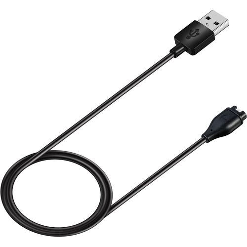 Anwxai-Chargeur Compatible Avec Garmin Fenix 7/7x/6/6x,Vivosmart 5,Instinct 2/2s,Forerunner 55/245/945,Vivoactive 3/3music/4/4s,Venu 2/2s,Câble De Charge Usb,1m,Noir