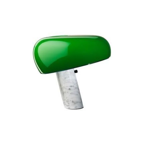 Flos - Lampe De Table Snoopy Marbre Blanc/Métal Vert - Vert