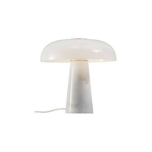 Nordlux - Lampe À Poser Glossy Marbre Blanc H32 Cm - Blanc