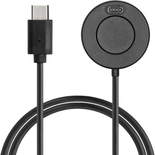 Anwxai-Câble Usb Compatible Avec Garmin Forerunner 55/255 / 255 Music/Vivoactive 5 - Câble Rechange Type C Pour Chargement Smart Watch - Chargeur Fitness Tracker Montre Connectée - Noir