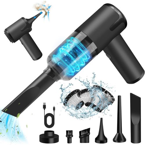 anwxai-Aspirateur À Main Sans Fil,7000Pa Aspirateur De Voiture Portable,3 En 1 Aspirateur De Poussière,Souffleur D'Air Et Pompe À Main,Aspirateur À Main Pour La Voiture,Le Bureau Et La Maison.