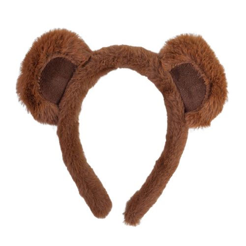 Bandeau Décoratif Oreilles D'ours Pour Fille, Cerceau En Peluche De Dessin Animé, Maquillage, Lavage Du Visage, Bandeau Cosplay D'halloween-Un