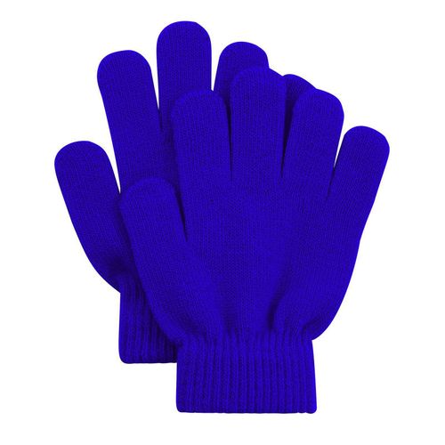 Gants Pour Enfants, 1 Paire, Doigts Complets, Lavables, Confortables À Porter, Élastiques, Coupe-Vent, Mitaines Thermiques En Acrylique Pour L'extérieur-Bleu Roi