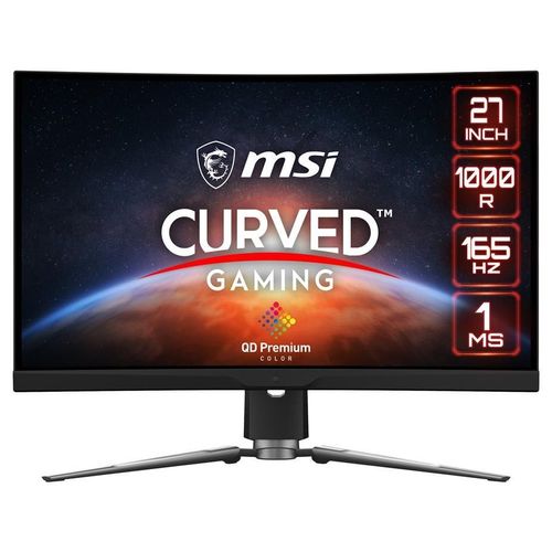 MSI MPG ARTYMIS 273CQR-QD - Écran LED - jeux - incurvé - 27" - 2560 x 1440 WQHD @ 165 Hz - VA - 530 cd/m² - 3000:1 - 1 ms - 2xHDMI, DisplayPort, USB-C