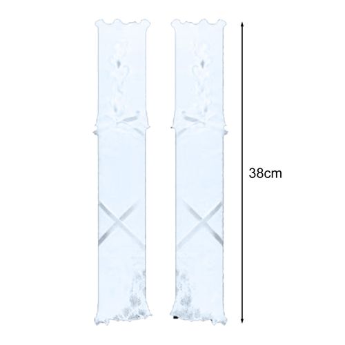 1 Paire De Manches De Bras De Bal Pour Femmes, Broderie De Fleurs En Dentelle Transparente, Fines Sans Doigts, Style Jk Lolita Ajouré, Spectacles De Chemises, Manchettes De Bras Pour Accessoires De Photo De Mariage De Mariée-Blanc