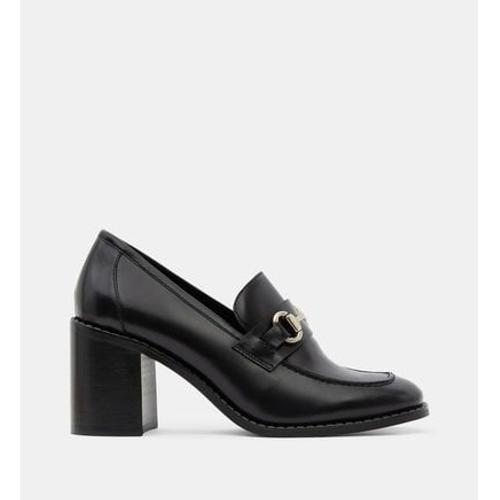 Minelli Mocassins Talon Gallyia Cuir Noir