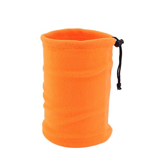 Cache-Cou D'hiver, Guêtre, Écharpe De Tube De Ski, Couverture Faciale Par Temps Froid Pour Garçons Et Filles-Orange