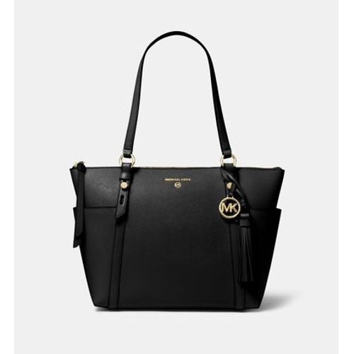 Michael Michael Kors - Sac cabas Sullivan siglÃ© cuir saffiano  - Noir