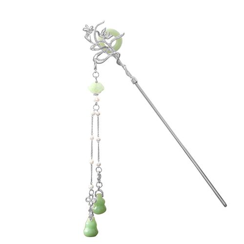 Bâton De Cheveux En Forme D'oiseau, Fausses Perles Décoratives, Pompon, Style Ancien, Épingle À Cheveux, Pendentif Gourde, Fourchette À Cheveux, Accessoires De Costume-C