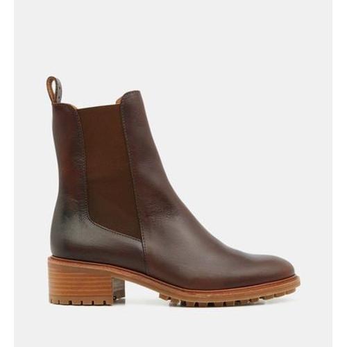 Sessùn Boots Chelsea Pierce Cuir Marron