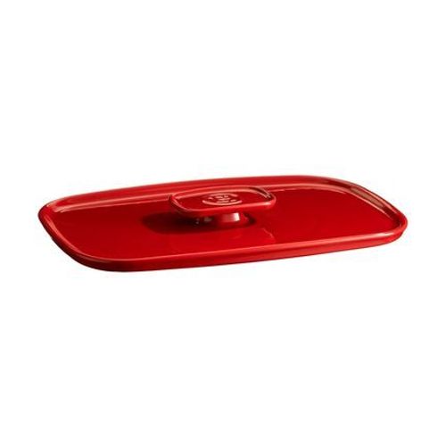 Emile Henry - Couvercle plat a four 9652 - grand cru  - Rouge