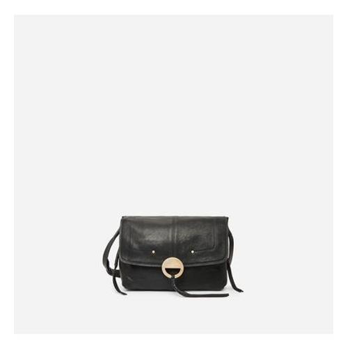 Vanessa Bruno - Sac besace Othilia cuir souple   - Noir