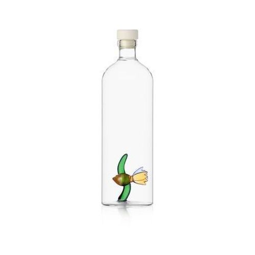 Ichendorf Milano - Carafe Bouteille Poisson Avec Bouchon En Verre 1,15 L  - Transparent