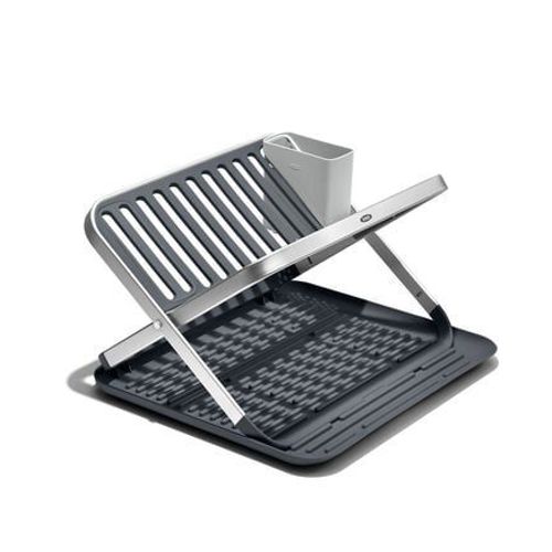 Oxo - ÃGouttoir Ã  Vaisselle Pliable Multi-Position 41,6 X 37 Cm  - Gris
