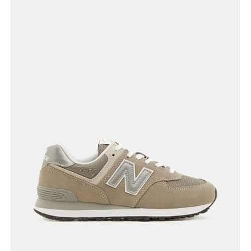 New Balance Baskets Basses 574 Cuir Suã¿de Gris