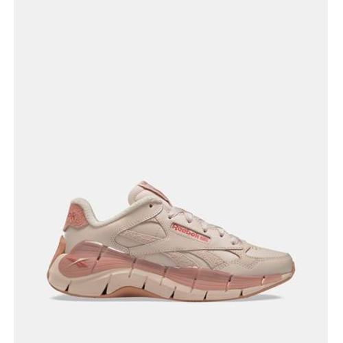 Reebok Baskets Basses Zig Kinetica 2.5 Plus En Cuir Rose