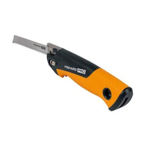 Fiskars - Scie compacte et pliante Pro 15 cm avec 2 lames  - Multicolore