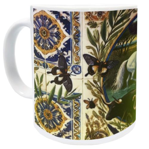 Mug Nature Camarguaise En Céramique Blanche