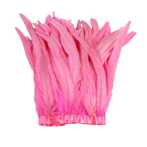 25-30cm Plume Châle Épaule Cape Doux Réglable Rétro Gothique Col Cosplay Fête Scène Performance Plume Jupe Danseur Costume-Rose