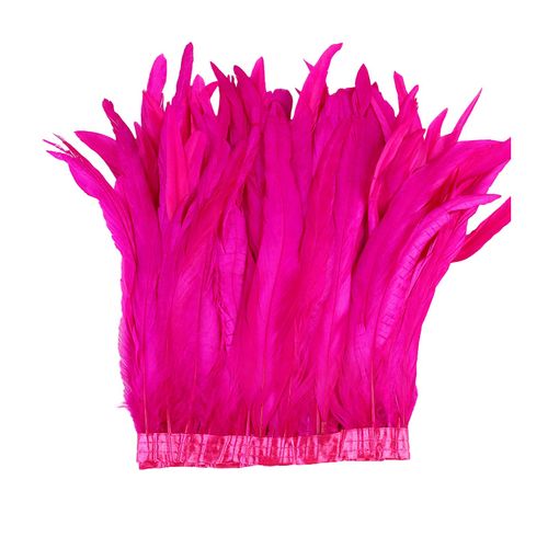 25-30cm Plume Châle Épaule Cape Doux Réglable Rétro Gothique Col Cosplay Fête Scène Performance Plume Jupe Danseur Costume-Rose Rouge