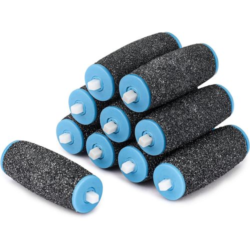 Ytseazn-[Lot De 10] Extra Grossier Rouleaux De Remplacement Pour Velvet Smooth,Remplacement Rouleaux Têtes Recharges,Pierre Ponce Pour Pedicure Pied Electrique,Rape Pieds 