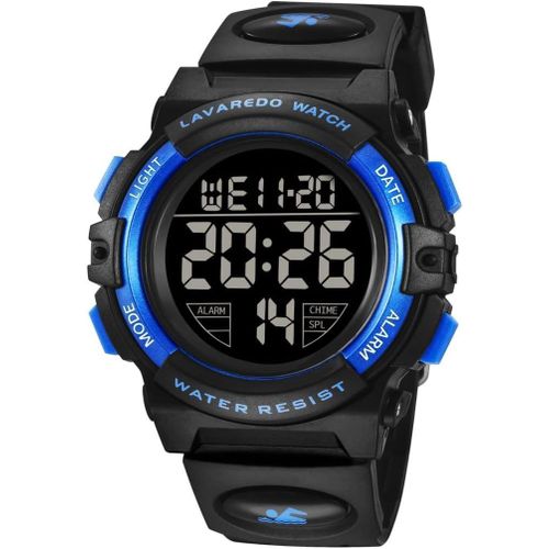 Ytseazn-Montre Enfant Garçon Fille Adolescent Digitale Outdoor Sport Multifonction Étanche Led Lumière Alarme Calendrier Date Avec Bande De Silicone