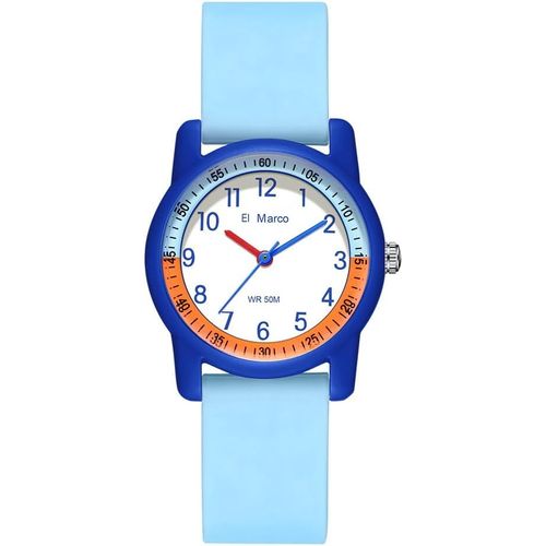 Ytseazn-Montre Analogique Pour Enfants Garçons Et Filles Âgés De 3 À 10,Cadran 32 Mm,Étanche 5 Atm,Facile À Lire,Vert