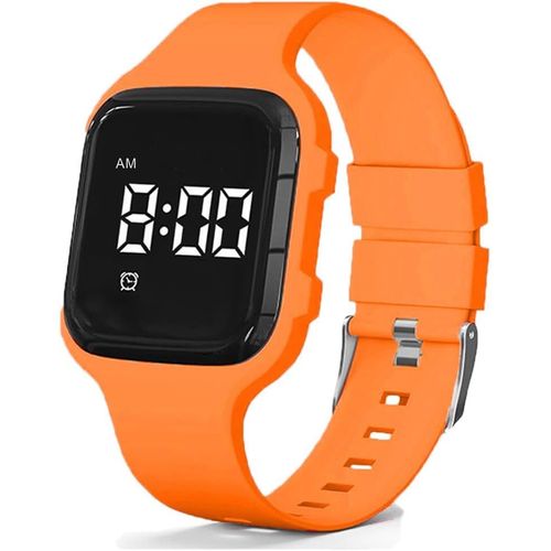 Ytseazn-Montre D'alarme Vibrante,Montre D'entraînement Au Pot Étanche Montre De Rappel Médical Avec Minuterie(Orange)